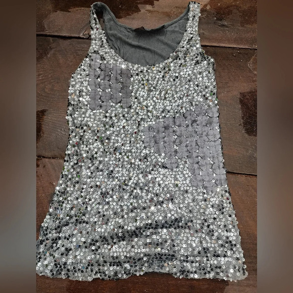 The Limited Tops - #036 The Limited XS Sparkly gray Tank